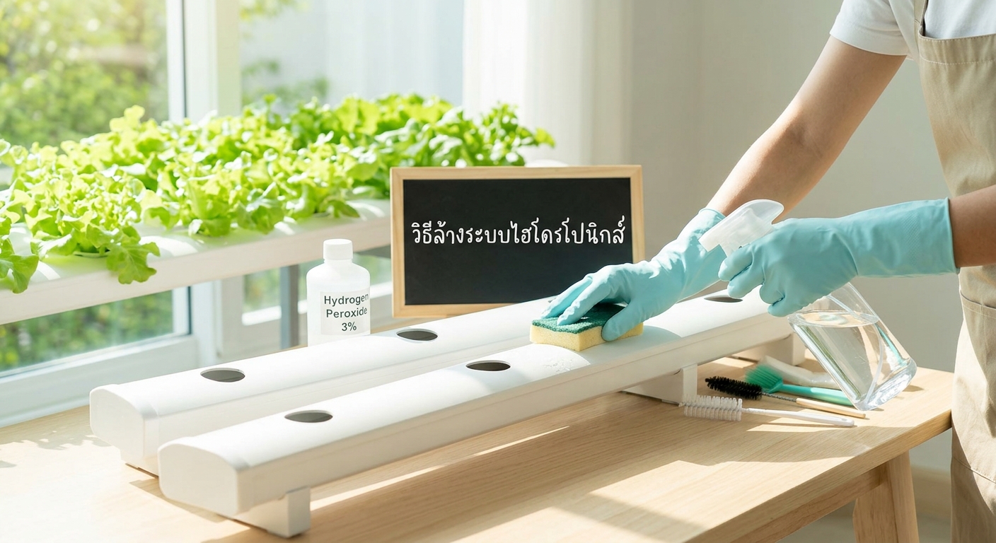ล้างระบบไฮโดรโปนิกส์