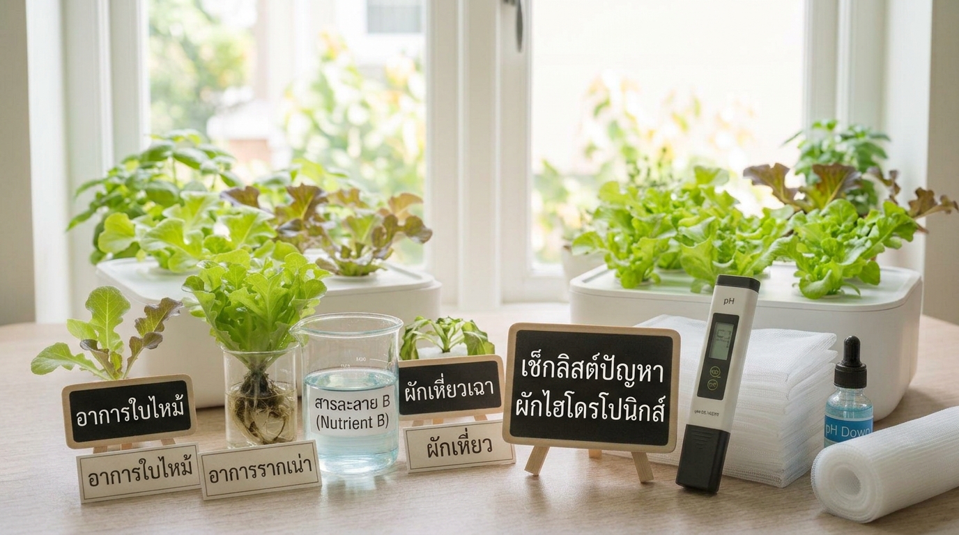 เช็กลิสต์ปัญหาผักไฮโดรโปนิกส์