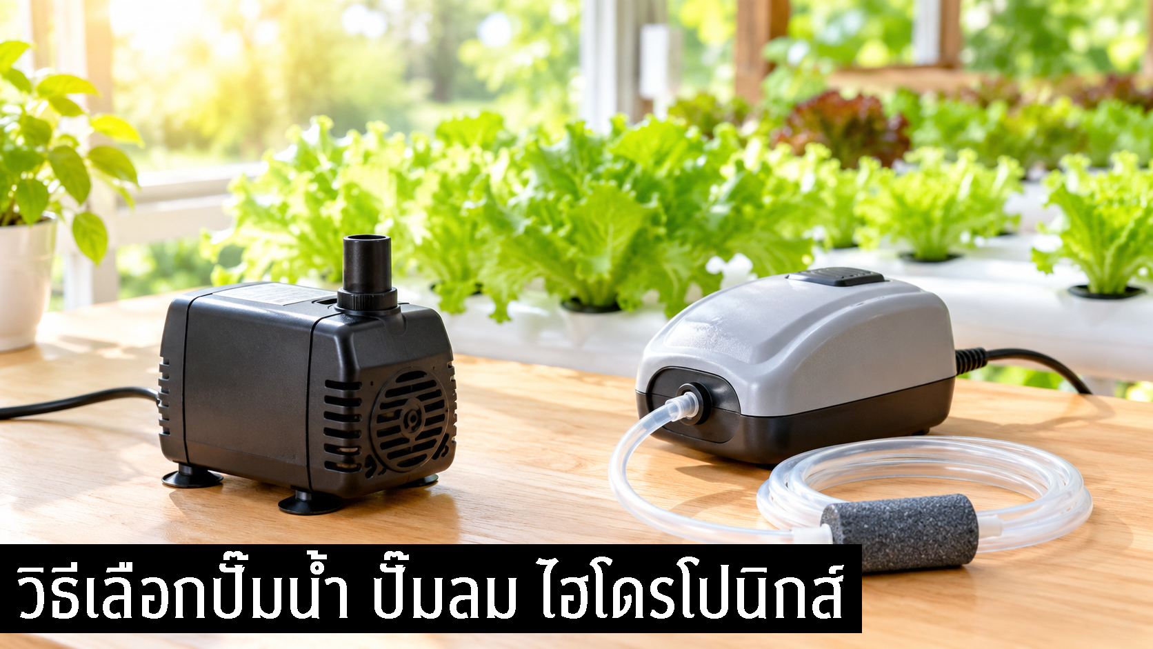 ปั๊มน้ำ ไฮโดรโปนิกส์